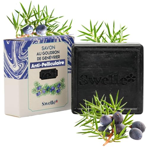 SWELLE Juniper Tar Soap Bar 100 gr Organic Soap 1 pc | Hair 