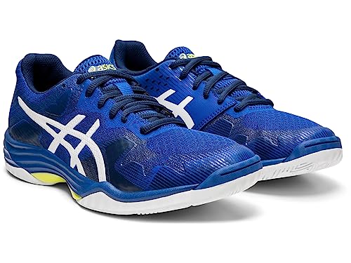 Asics Gel-Tactic Volleyballschuhe für Damen in Blau/Weiß, Größe 39.5