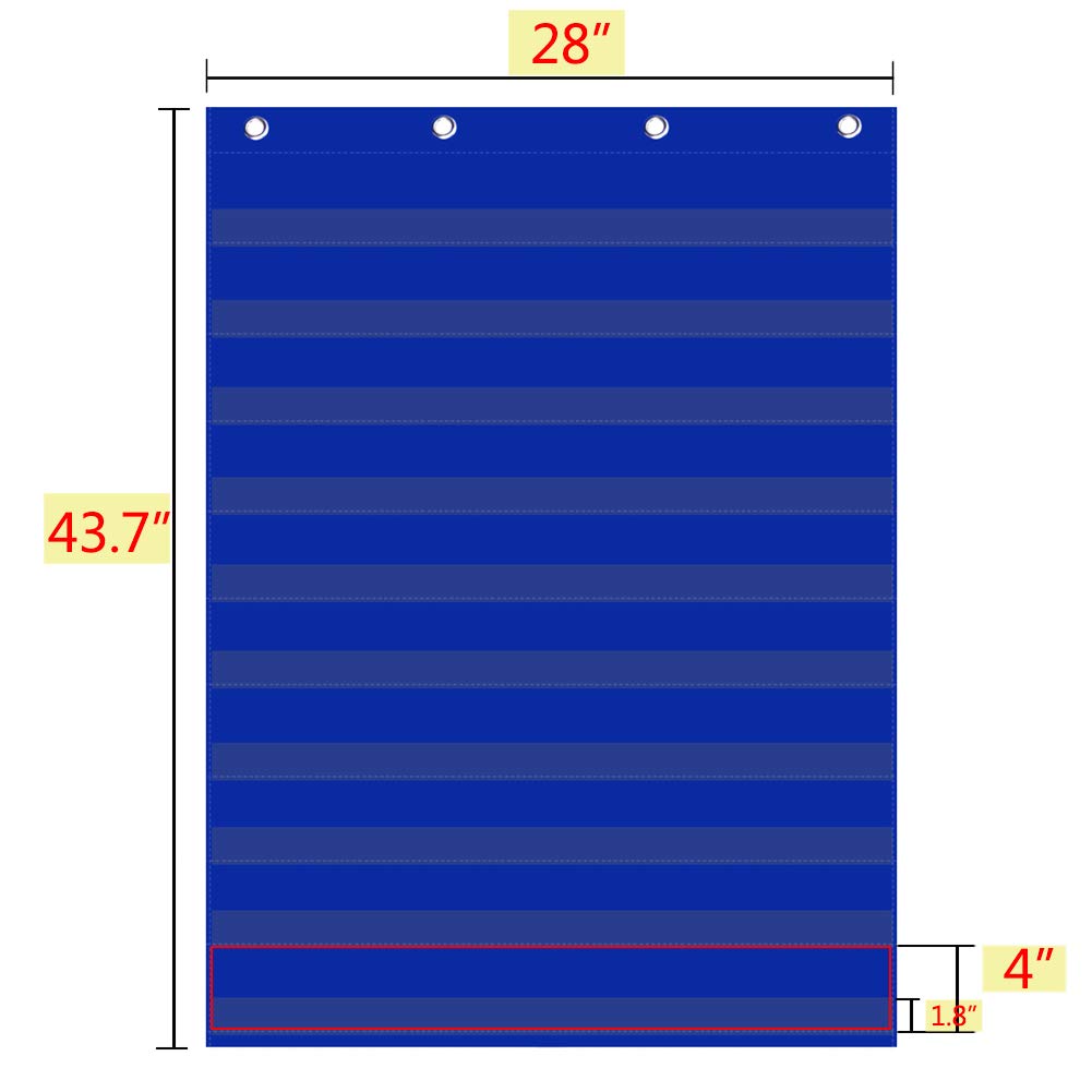 Godery PreK12 Standard Pocket Chart for Classroom Centers, Wall Words