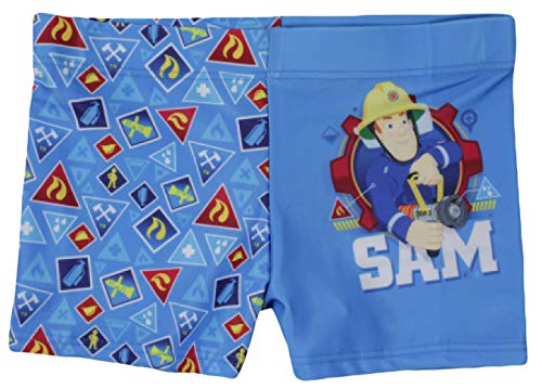 Feuerwehrmann Sam Bañador para hombre., azul, 122 cm-128 cm Cover