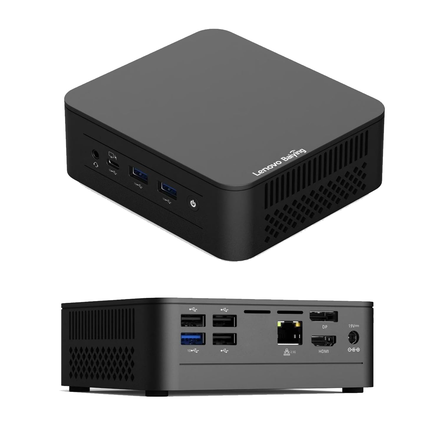 Lenovobaiying NUC 12 GO Mini PC con procesador Intel Core i3-N305, compatible con visualización triple 4K, LAN 2.5G, diseño compacto para entretenimiento en oficina/hogar (barebone)