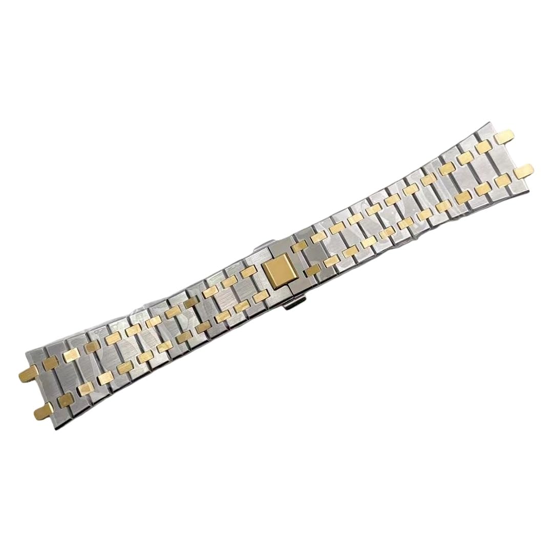26mm Acero Inoxidable 316L Correa Reloj Brazalete Kit Conversión Mod Cierre Desplegable de Reloj para Audemars Piguet GA2100 / GA2110 Royal Oak 15400
