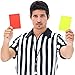 Galepromot 10Pcs Red Yellow Referee Card Set Sports Soccer Referee Warning Cards for Football Soccer Coach and Referee Scorebooks