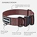 Robustes Hundehalsband für Große & Mittelgroße Hunde – Verstellbar, Doppellagiges Nylon, Metallschnalle, Reißfest & Ideal für Aktive Hunde (Rostrot, Groß (38-58 cm))