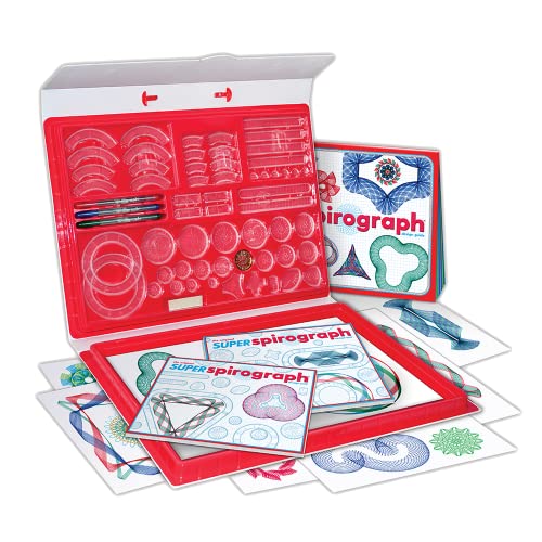 Kahootz Super Spirograph Design Set-- 50th Anniversary Edition with Twice as Many Gears -- For Ages 8+, Multi - Thumbnail 2