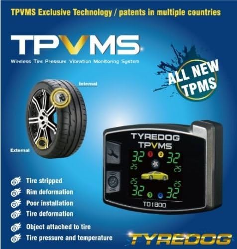 Tyredog TD1800AX Wireless TPMS Tire Pressure Monitoring System