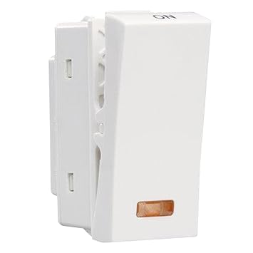 Havells Crabtree Athena 16A One-Way Switch with Indicator (White) Pack of 14