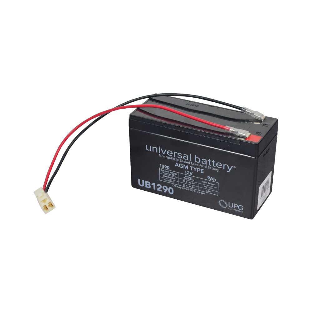 AlveyTech12 Volt Battery Pack for Viro Rides VR550 or Razor E-Punk Scooters (9 Ah, with Harness) - 12V Replacement Rechargeable SLA AGM Batteries, Compatible with Electric Power Scooter