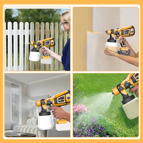 image for Nubrom Cordless Paint Sprayer for Dewalt 20V Max Battery,Handheld Pain