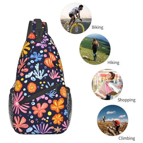 Morrales bandolera unisex con diseño Ocean Seaweed miniatura 6