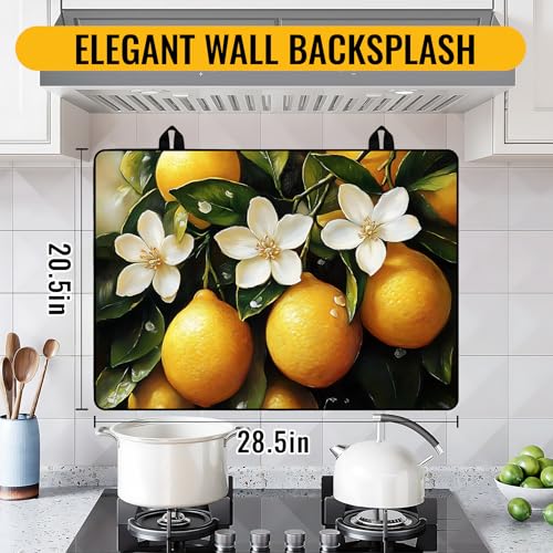 Image of Stove Top Cover for Electric Stove,Glass Stove Top Cover, Heat Resistant Glass Cooktop Cover, Stovetop Protector, Kitchen Decor, Dish Drying Mats Cover for Ceramic Washer Top 28.5x20.5 inch