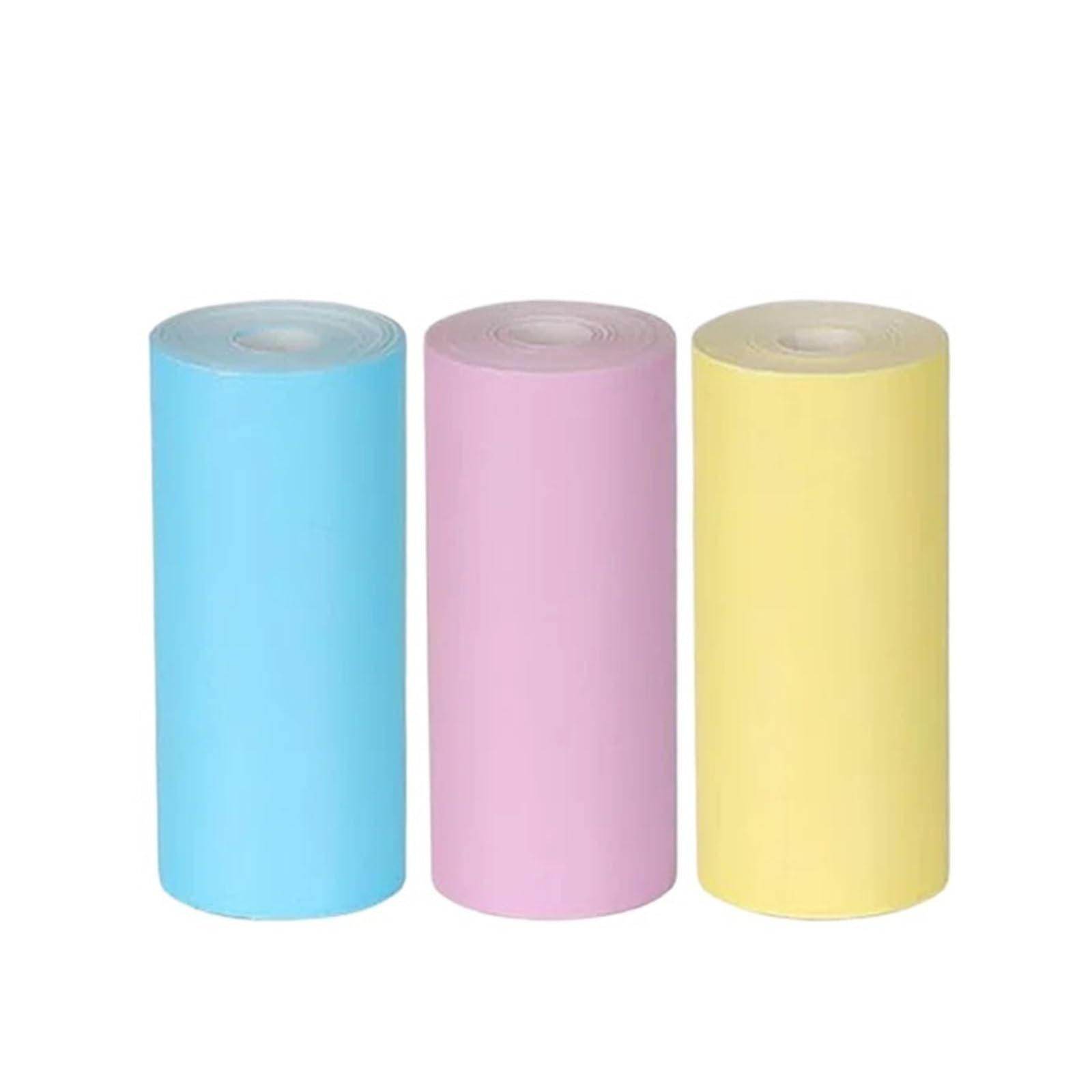 Papier do naklejek termicznych w rolce 57 mm, samoprzylepny, biały, kolorowy papier termiczny(3pcs Colored)