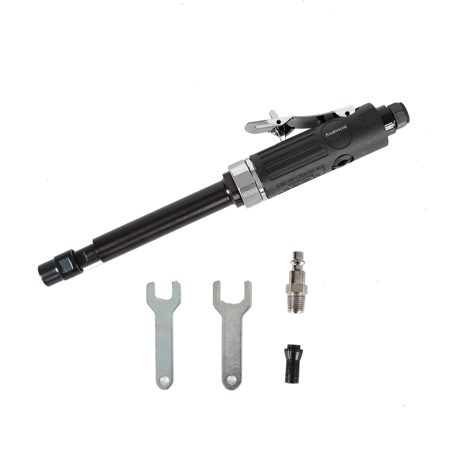 Extra Long Extension 1/4" and 1/8" Straight Air Die Grinder, High Speed Extended Long Shaft Air Die Grinder Tool