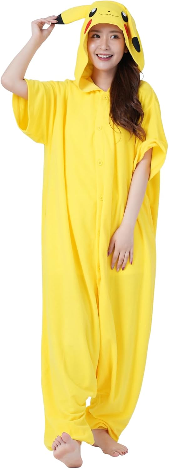 SAZAC Kigurumi - Pokemon - Pikachu - Summer Onesie Jumpsuit Halloween Costume - Image 3