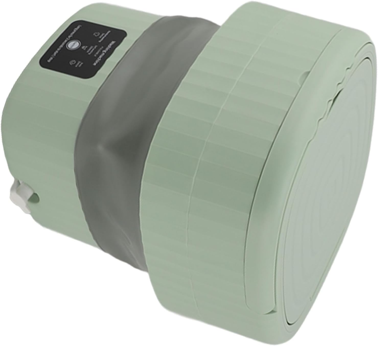 Pomya Portable Washing Machine, Drainage Hole Foldable Mini Washing Machine 9L Low Noise for RVs (Green)