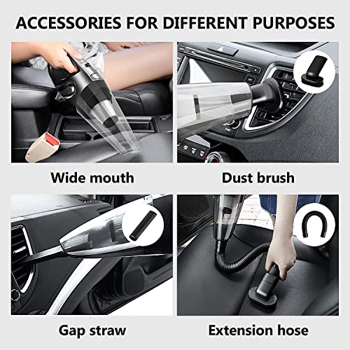 Image of Owme Powerful Portable & High Power 12V Car Handheld Vacuum for Car and Home Wet and Dry Car Vacuum Cleaner 12V (AX-6612)