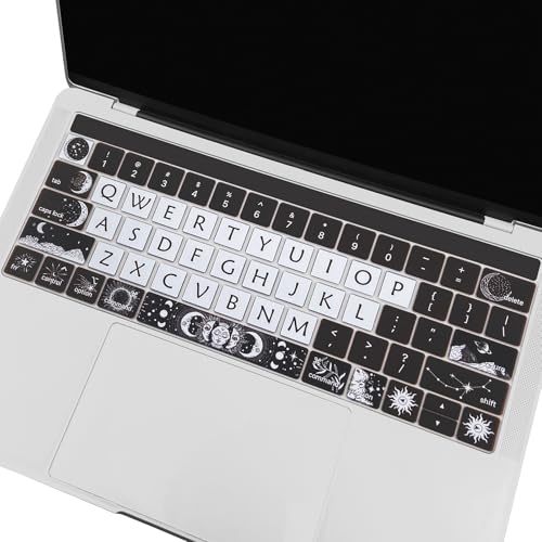 Housse de clavier mignonne MacBook Pro silicone soleil lune A1706 A2159 - 5