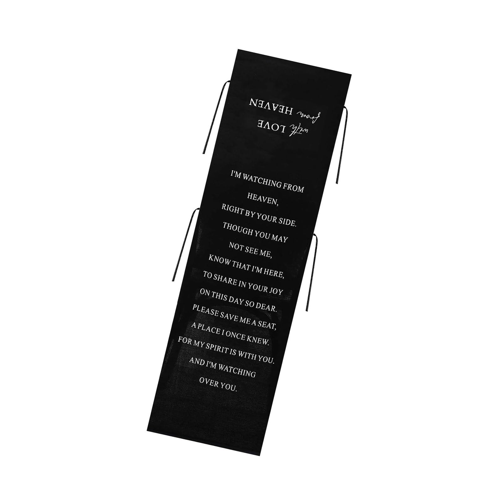 PANGBOER Elegant Wedding Chair Sign Flannel Fabric Reserved Seat Decoration for Ceremonies Parties and Event