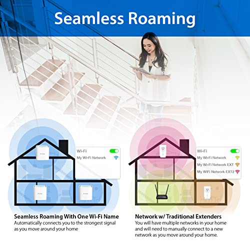 D-Link M15/3, Eagle Pro Ai Mesh Wifi 6 Router System (3-Pack) - Multi-Pack For Smart Wireless Internet Network, Compatible With Alexa And Google, Ax1500 #TOP4