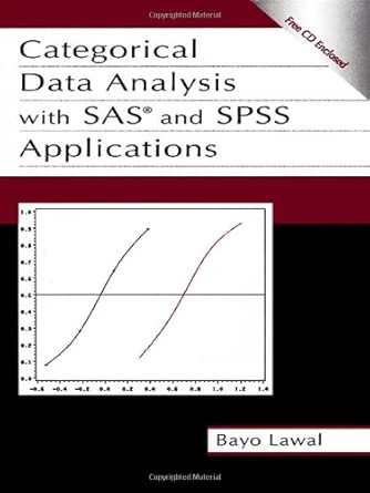 Categorical Data Analysis With Sas and Spss Applications book cover