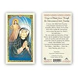 Saint St. Faustina Laminated Prayer Cards - Pack of 25-