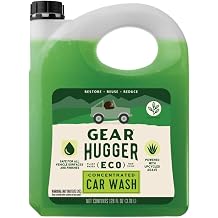 Gear Hugger Car Wash Soap Gallon 128 oz, Pack of 1 Eco-Friendly Car Cleaner, Biodegradable Car Wash with Natural Saponins & Eucalyptus Safe Car Soap for All Vehicle Surfaces