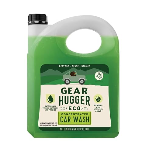 Gear Hugger Car Wash Soap Gallon, Biodegradable, Eco-Friendly (128oz)