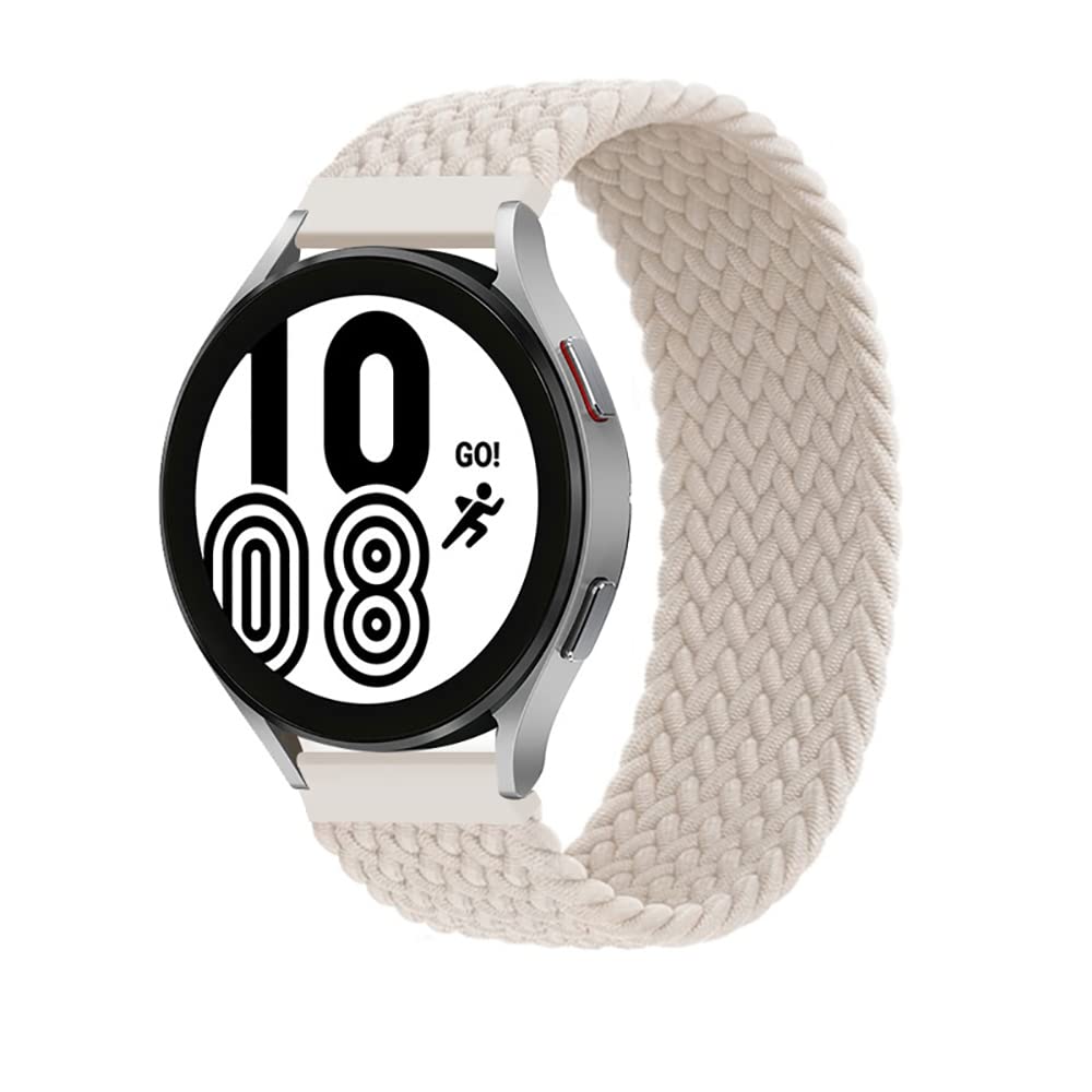 Samsung Galaxy Watch 4/5/6 Band - 20/22mm Elastic Braided Nylon Solo Loop Strap for Galaxy Watch 46mm/Gear S3/3 45mm