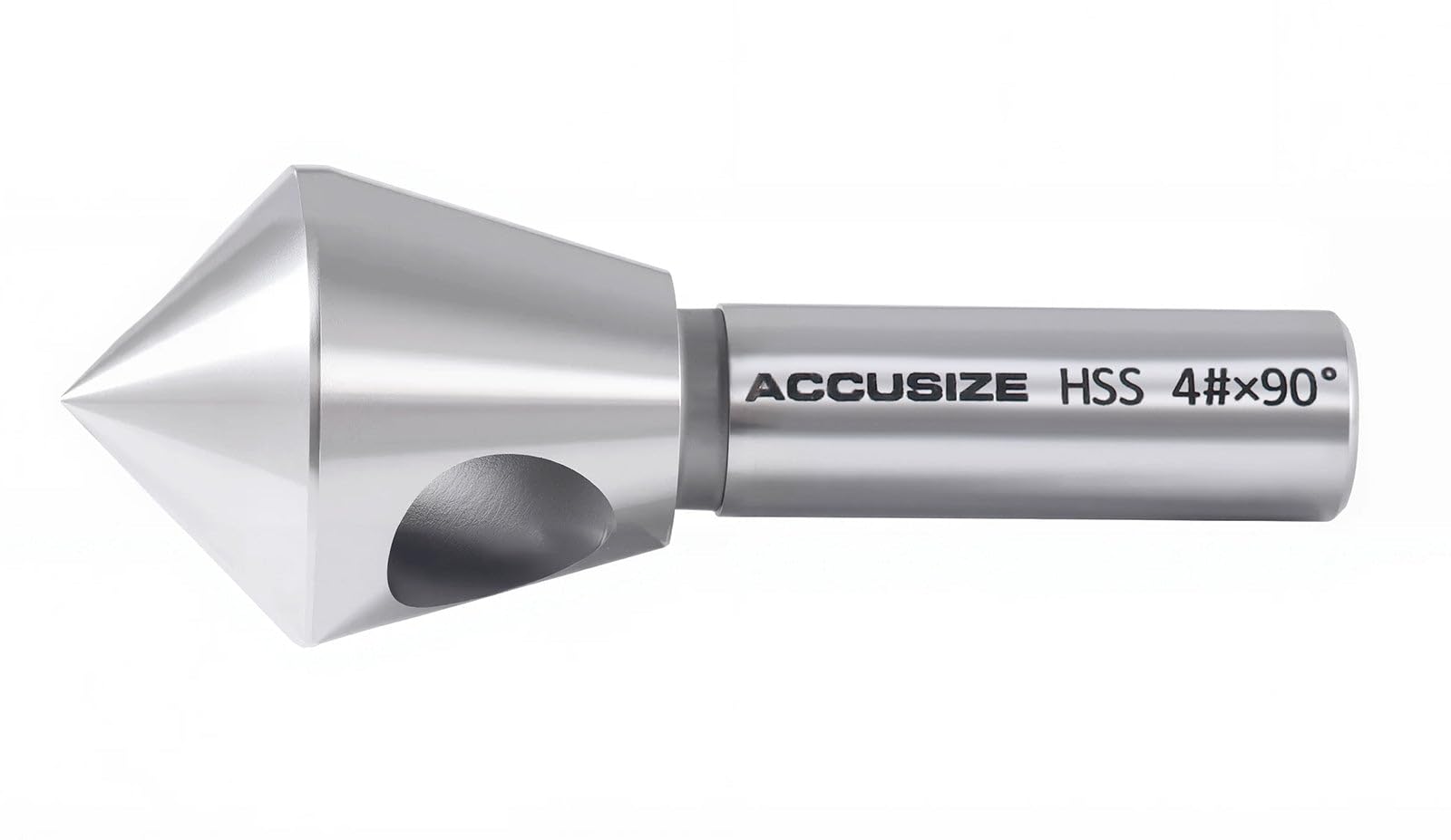 Accusize Industrial Tools Set di utensili per svasatura e sbavatura HSS, 90 gradi, 0 scanalature, 0206-0490, 5 pezzi