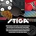 STIGA Talon Ping Pong Paddle - 6-Ply Ultra-Light Blade - 2mm Tournament-Approved Sponge - Flared Handle for Enhanced Control - Competitive Table Tennis Racket for Family Fun