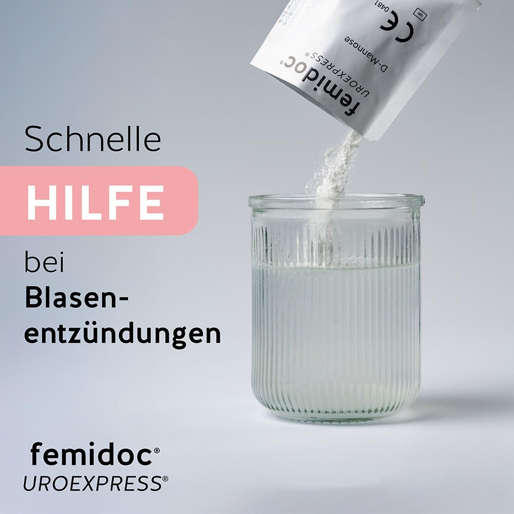 UROEXPRESS Trinkbeutel 14 Stück | unterstützt die Behandlung und Vorbeugung Blasenentzündung | Wirkstoff 2g D-Mannose | vegan