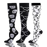 HLTPRO Compression Socks (20-30 mmHg) for Men & Women -3/6 Pairs Best Stockings for Running,Traveling, Shin Splints, Nurse, Athletic and Pregnancy