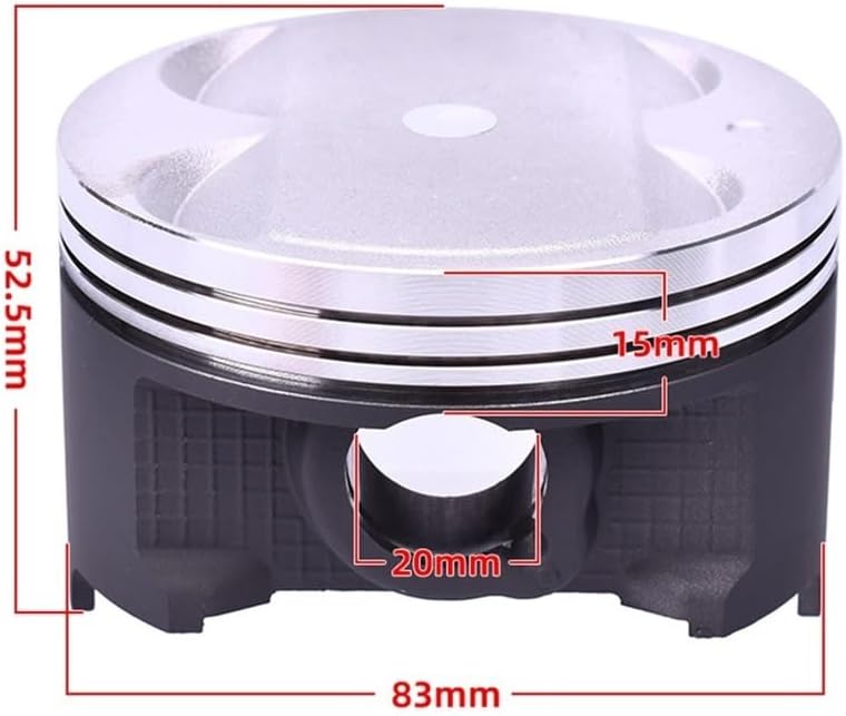 Bore 83mm 83.25mm 83.50mm 83.75mm 84mm Motorcycle Engine Piston Rings Kit Fit For Su AN400 Bu 400 12111-15F00-0F0 STD 83mm
