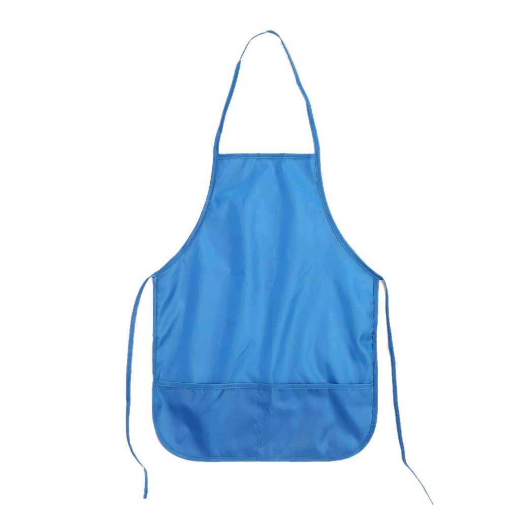 Shoresu Waterproof Apron Smock, Kids Apron Smock for Painting Drawing Art Kitchen Chefs - Light Blue