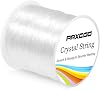 Paxcoo 0.8mm Elastic String, Stretchy Bracelet String Crystal String Bead Cord for Bracelet, Beading and Jewelry Making (120 m)