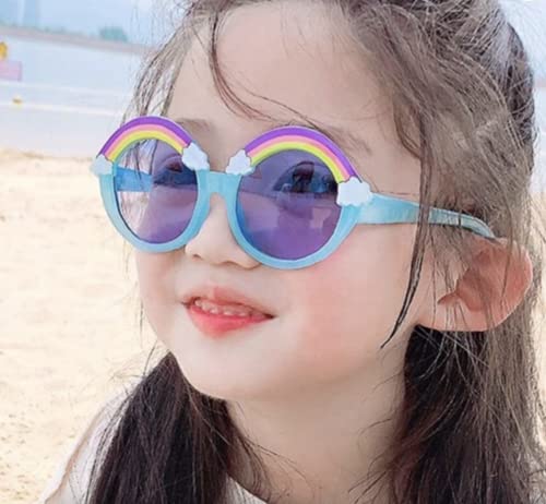 Image of Rainbow designed Round Sunglasses Suitable & trendy for boys n girls aged between 3-10 yrs