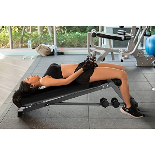 Holahatha Multi Functional Weight Training Exercise Decline And Flat Bench With Padded Seat And Foam Rollers For For Full Body Workout #TOP7