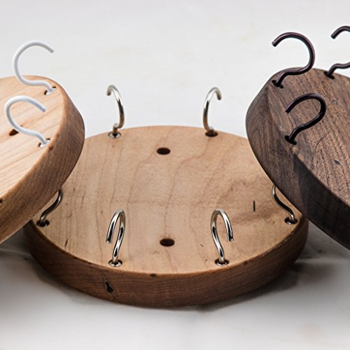 Ez Reach - Under Cabinet Utensil Holder (Walnut - Bronze Hooks) #TOP2
