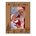 My First (1st) Christmas Classic Santa Design - Engraved Natural Wood Picture Frame (5" x 7" Vertical)
