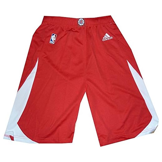 adidas Los Angeles Clippers Youth Replica Shorts (Youth Medium 10-12) Red