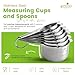 Spring Chef Stainless Steel Measuring Cups and Spoons Set of 14 with Leveler, Nesting Kitchen Metal Measuring Cups and Spoons Set for Dry and Liquid Ingredients, Perfect for Cooking & Baking