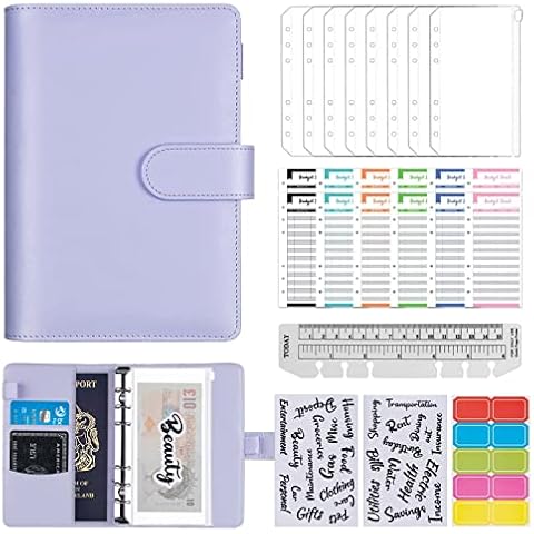 ChangWanna A6 Budget Wallet Organiser with Envelopes Cover