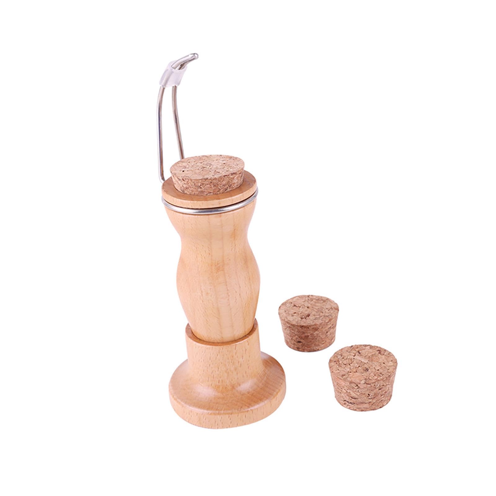 HGZLQKD Miniature Painting Handle with Cork Base & Hand Rest - Ergonomic Wooden Holder for Warhammer, Scale Models, Figurines & Hand Painting Miniatures