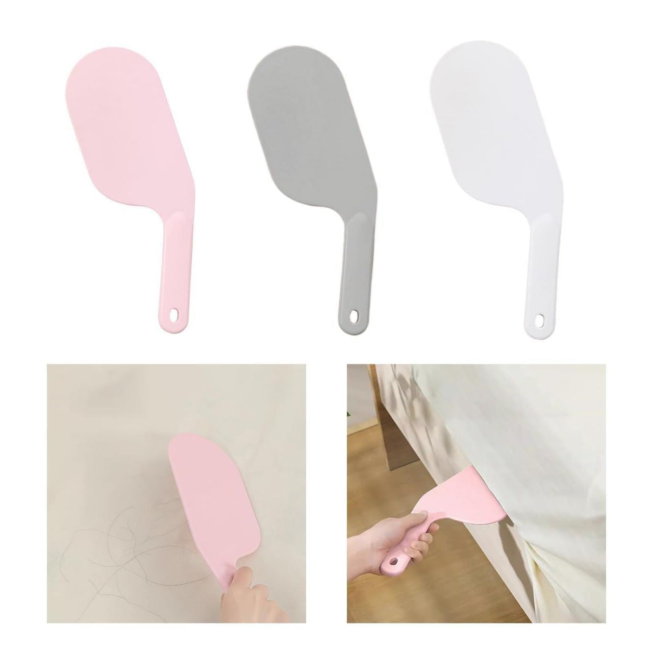 Bed Sheet Mattress Lifter, Adjustable Bed Making Tool, Plastic and Metal, White, 2 Pieces-image-45