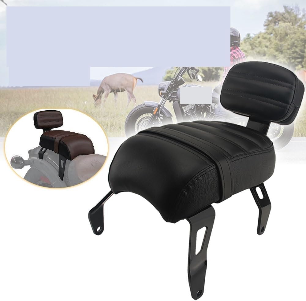 Motorcycle Backrest Pad Kits Motorcycle Parts Passenger for Seat Backrest Rear with Kits Replacement for Scout for Bobber 2018‑2023