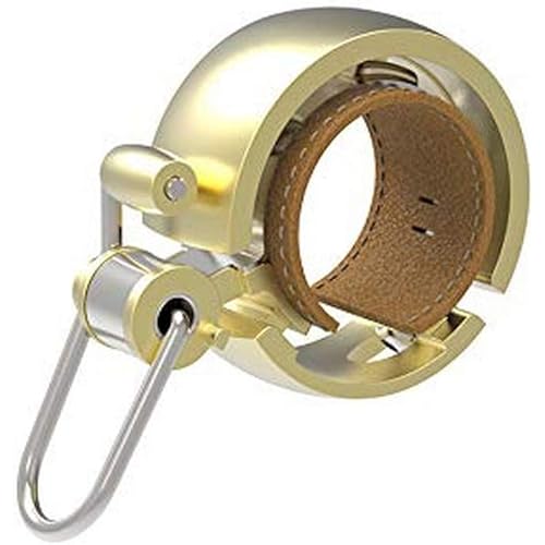 Knog Oi Bike Bell - Original & Luxe Styles, Built in Cable-Clip, Adult/Youth Bicycle Bell (Black, Copper, Brass, Aluminum)