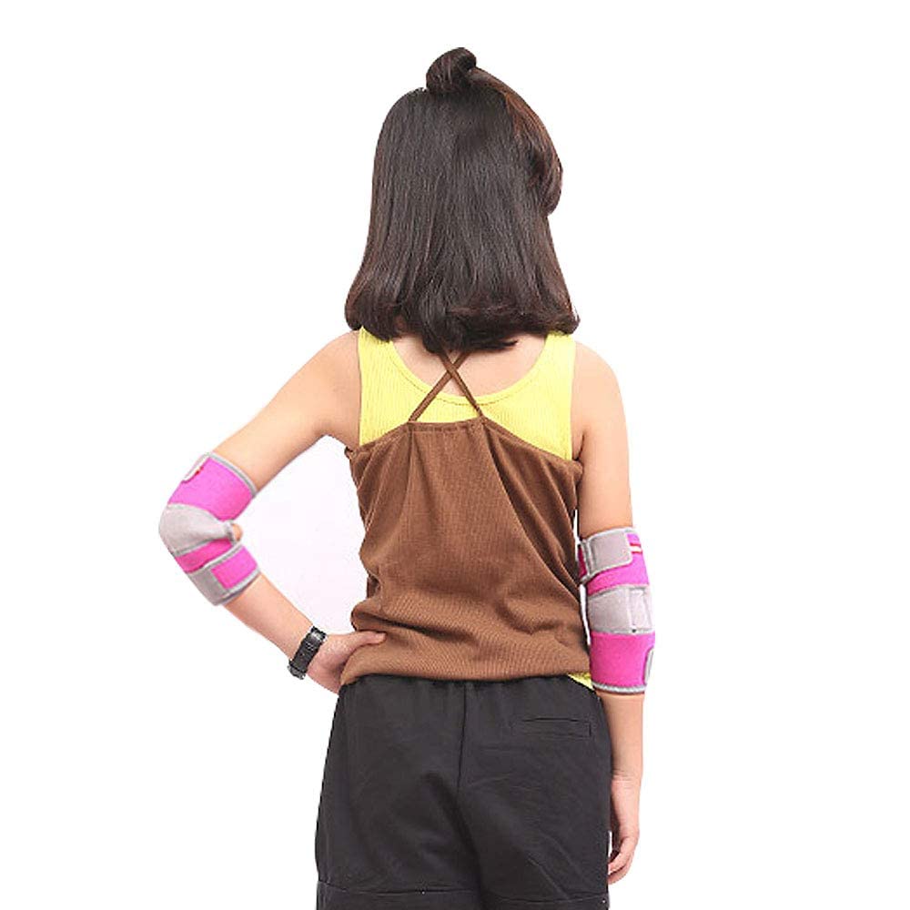 Sborter Soft Elbow Pads for Kids for Dancers Skater, Elbow Brace for Girls & Boys Skateboarding Volleyball Ice Skating Hockey Baseball Basketball Football Softball Muay Thai, 1 Pair,Black