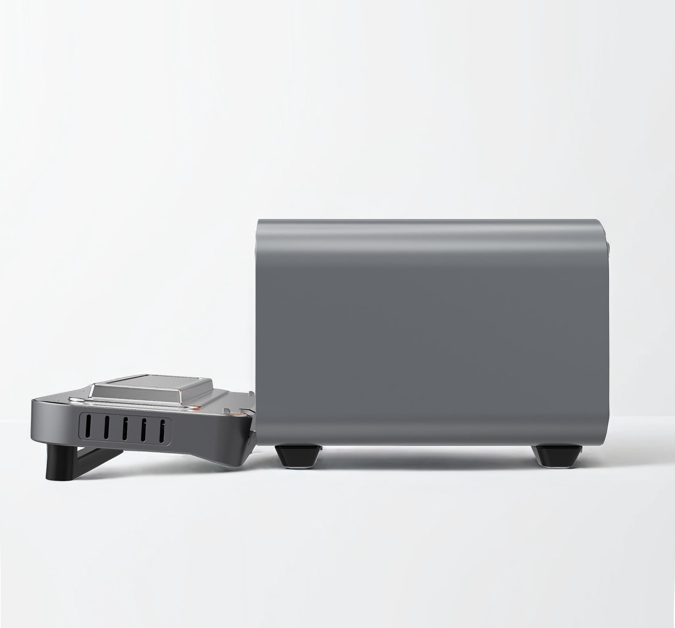 Forno elettrico per pizza – 450 °C con pietra e pala per pizza – 1700 W, timer, luce interna, finestra – Pizza croccante in 2 minuti – Macchina per pizza professionale da casa - BOLKANI (grigio)