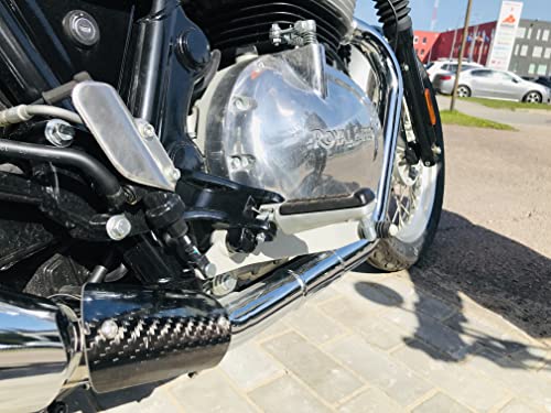 Motorcycle Exhaust Heat Shield | Real 3K Carbon Fiber Universal Exhaust Pipe Cover | Shield For Dirt Bike, Atv, Motorcycle, Motorbike | Motorcycle Accessories | Atv Accessories, Muffler, Exhaust Clamp #TOP2