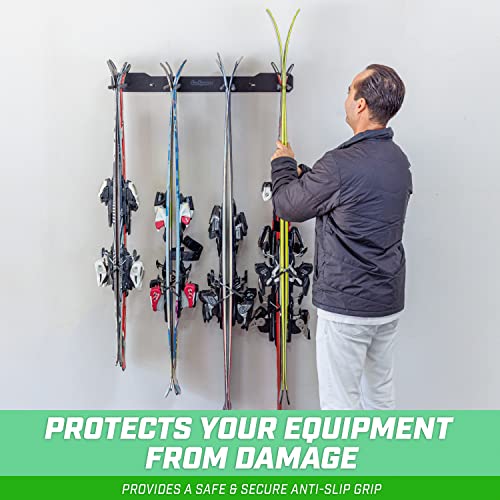 GoSports Wall Mounted Ski and Snowboard Storage Rack - 2 or 8 Ski Sizes by GoSports - Image 3